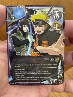 Naruto CCG "Naruto Uzumaki & Yamato" Foil GenCon Indy Promo Card (N-616) Bandai - Image 1