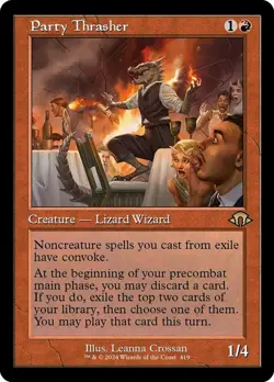 Party Thrasher - Retro Frame - Modern Horizons 3 #0419 MTG Magic The Gathering - Image 1