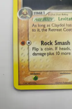 Claydol 24/106 Pokemon Card TCG Emerald Regular (Yuka Morii) 2005 - Image 4