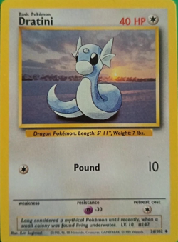 1999 Pokemon TCG - Dratini - Base Set - Uncommon Card - 26/102 - Image 4