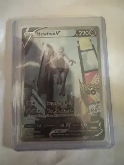 Pokemon Go Mewtwo v 72/78 Full Art Alternative Ultra Rare Card 2022 NM Condition - Image 5