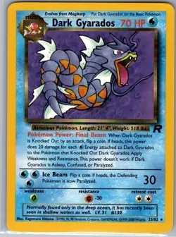 Dark Gyarados 25/82 Non Holo Team Rocket - Pokemon Card - NM - Image 1
