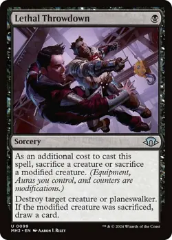 Lethal Throwdown - Modern Horizons 3 #0099 MTG Magic The Gathering - Image 1
