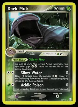 Pokemon Card - Dark Muk Team Rocket Returns 16/109 Rare - Image 1