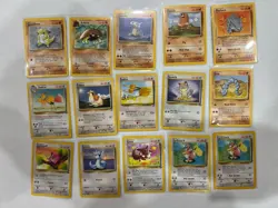 Pokemon TCG Edition WOTC Jungle/Fossil 12-Card Lot - Eevee Dratini Meowth - Image 1