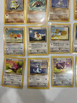 Pokemon TCG Edition WOTC Jungle/Fossil 12-Card Lot - Eevee Dratini Meowth - Image 3