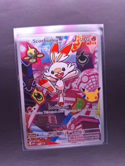 Pokemon Scorbunny 053 Promo Full Art Holo Card English Mega Evolution Promo 2026 - Image 1