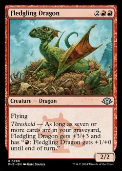 Fledgling Dragon - Foil - Modern Horizons 3 #0280 MTG Magic The Gathering - Image 1