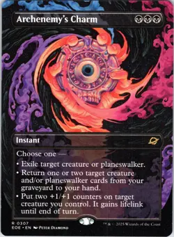 Archenemy's Charm (Borderless) 307 Edge of Eternities Magic: The Gathering NM - Image 1