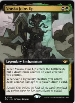 Vraska Joins Up (Ext Art) 366 Outlaws of Thunder Junction NM - Image 1