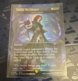 Wizards MTG Unseat the Usurper 1861 Secret Lair Drop Rainbow Foil praetors grasp - Image 1