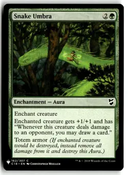 Snake Umbra Lightly Played 162 The List Reprints Magic: The Gathering - Image 1