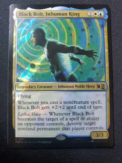 Black Bolt, Inhuman King (Surge Foil) Commander: Marvel Super Heroes Foil - Image 1