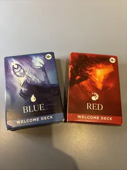 Magic The Gathering, Red And Blue Welcome Decks Used - Image 1