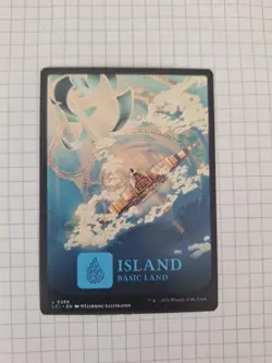 MTG Misprint Crimped Island 0288 The Lost Caverns Of Ixalan - Image 1