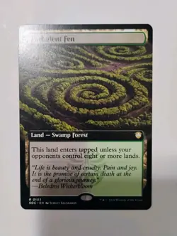 Turbulent Fen Extended Art NM MTG Commander: Secrets of Strixhaven SOC Authentic - Image 1