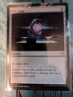 Sol Ring 252 Uncommon Commander 2020 Magic: The Gathering Lightly Played - Image 1