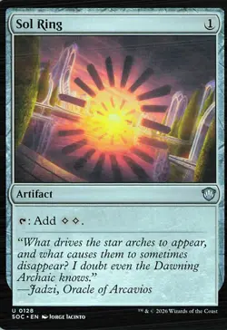 Sol Ring 128 Uncommon Commander: Secrets of Strixhaven Magic: The Gathering NM - Image 1