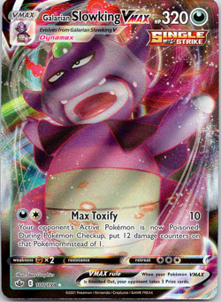 Pokemon Galarian Slowking VMAX 100/198 Chilling Reign Rare Holo VMAX Darkness - Image 1