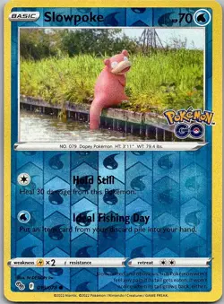 Slowpoke - Pokemon GO (MP) Reverse Holo 19/78 Water Basic Inc. - Image 1