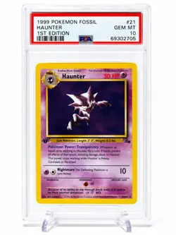 Haunter Pokemon Fossil Gem Mint PSA 10 1st Edition 🔥 - Image 1