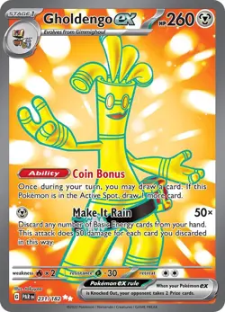 Pokemon - 231/182 - Gholdengo ex - Paradox Rift - Image 1