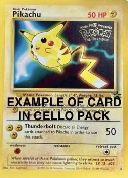 Sealed Pikachu #4 WB Movie Promo 1999 Pokemon WOTC Black Star Promo NEW MINT - Image 4