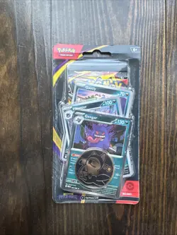 Pokemon TCG Mega Evolution Pitch Black Premium Checklane Blister Gengar Promo - Image 1