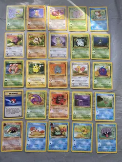 🔥VINTAGE Pokemon Jungle/Fossil &Team Rocket complete common set of all 3 MINT💥 - Image 1