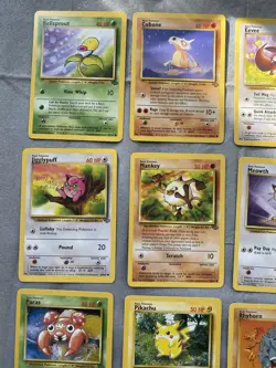 🔥VINTAGE Pokemon Jungle/Fossil &Team Rocket complete common set of all 3 MINT💥 - Image 3