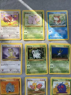🔥VINTAGE Pokemon Jungle/Fossil &Team Rocket complete common set of all 3 MINT💥 - Image 4