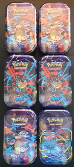 Pokemon TCG Mega Evolution- Mega Heroes Mini Tins x6 - New & Sealed - Image 1