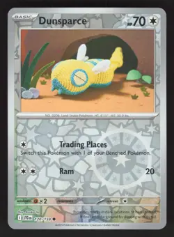 Dunsparce 120/159 Reverse Holo Pokemon TCG Journey Together NM - Image 1