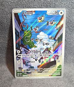 Pokemon TCG Chatot SV05 Temporal Forces 181/162 Illustration Rare Holo 70HP - Image 1