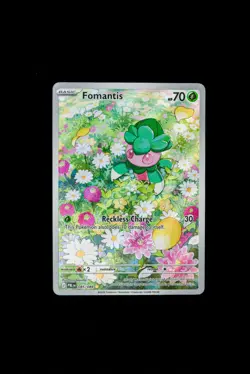 Fomantis 085/084 Illustration Rare Pitch Black Pokemon Holo Near Mint -B - Image 1