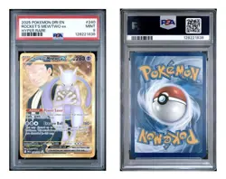 2025 Pokemon Dri En-Destined Rivals #240 Rocket's Mewtwo Ex Hyper Rare PSA 9 - Image 3
