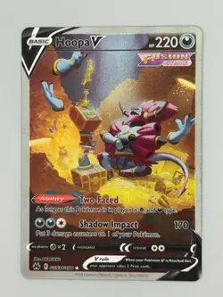 Hoopa V GG53/GG70 Holo V Rare Crown Zenith Galarian Gallery Pokemon Near Mint - Image 1