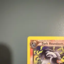 Pokemon TCG Dark Houndoom 7/105 Neo Destiny Holo Rare 60 HP English 2000 - Image 3