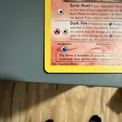 Pokemon TCG Dark Houndoom 7/105 Neo Destiny Holo Rare 60 HP English 2000 - Image 5