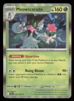 Meowscarada SV09: Journey Together #018/159 Holo Rare Holo Pokemon NM - Image 1