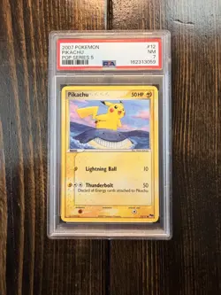 2007 Pokemon Pikachu #12 POP Series 5 PSA 7 NM-Mint Non-Holo - Image 1
