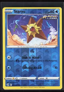 Staryu 052/264 2021 Common Fusion Strike Pokemon Reverse Holo - Image 1