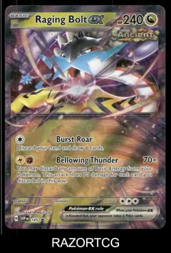 RAGING BOLT EX 145 HOLO P SCARLET & VIOLET PROMO POKEMON NM/M - Image 1