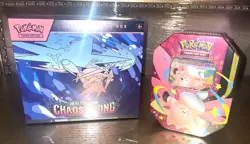Pokemon Chaos Rising ETB & Tin Mega Clefable - Image 1