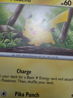 LP Pokemon TCG - Pikachu 025/165 Sv: Scarlet & Violet 151 Regular Common - Image 5