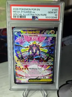 Mega Zygarde EX 120 Perfect Order Special Illustration Rare Pokemon PSA 10 - Image 1
