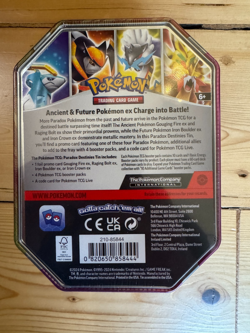 Pokemon TCG Paradox Destinies Raging Bolt EX Tin - New & Sealed - Image 2