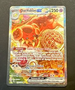 2024 POKEMON SCARLET & VIOLET STELLAR CROWN DACHSBUN EX SECRET ILLUSTRAT. RARE - Image 1