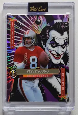2025 WILD CARD FULL FACE JOKER TRUE 1/1 STEVE YOUNG SAN FRANCISCO 49ERS HOF MINT - Image 1