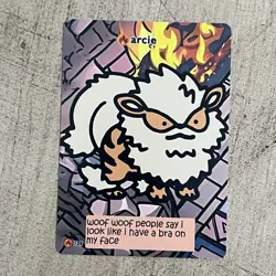 Arcie Pokiebubies V2 1st Edition Fan Art 104 Chef Ken Lee Pokemon Arcanine - Image 1